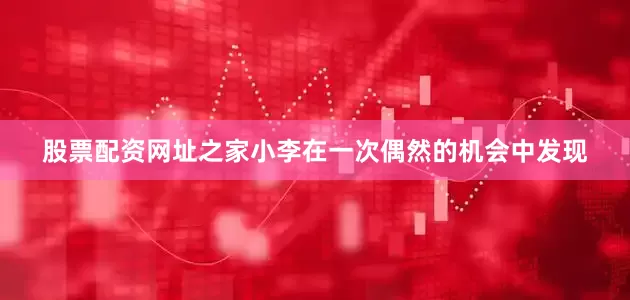 股票配资网址之家小李在一次偶然的机会中发现