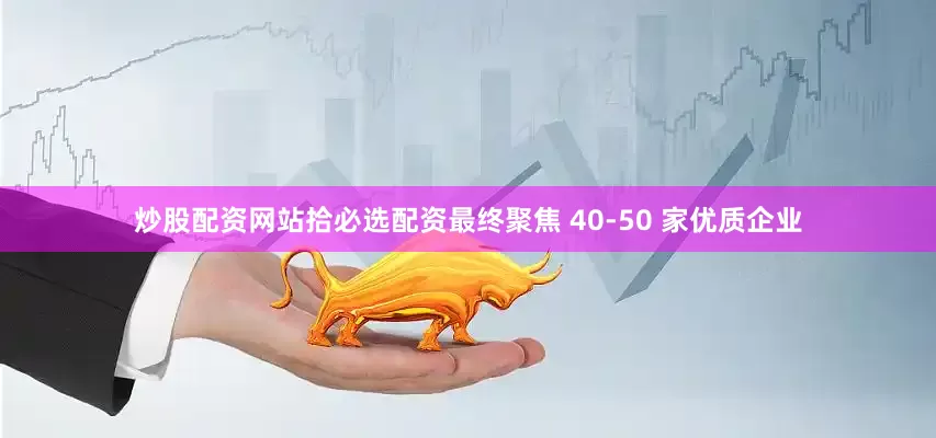 炒股配资网站拾必选配资最终聚焦 40-50 家优质企业